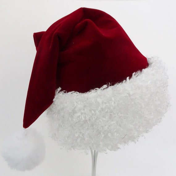 Burgundy christmas hat discount