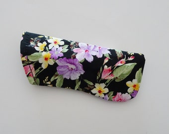 Eyeglass Case, Sunglasses Case, Floral Fabric Eyewear Case, Case for Glasses, Cottage Chic, Floral Eyewear Case