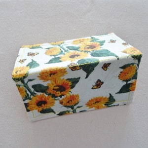Scheckheft Abdeckung - Scheckheft Brieftasche - Sonnenblume Schmetterling Stoff Billfold Brieftasche - Scheckheft Organizer Fall - Stoff Scheckheft Organizer