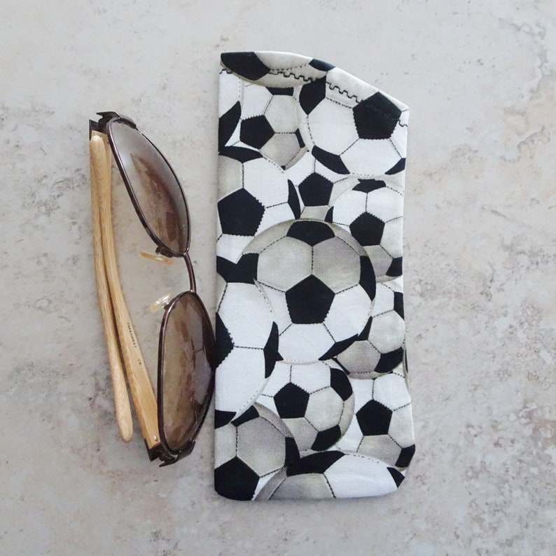 Sunglasses Case - Eyeglass Case - Soccer Ball Fabric Eyewear Cas Sunglasses Case - Eyeglass Case - Soccer Ball Fabric Eyewear Cas