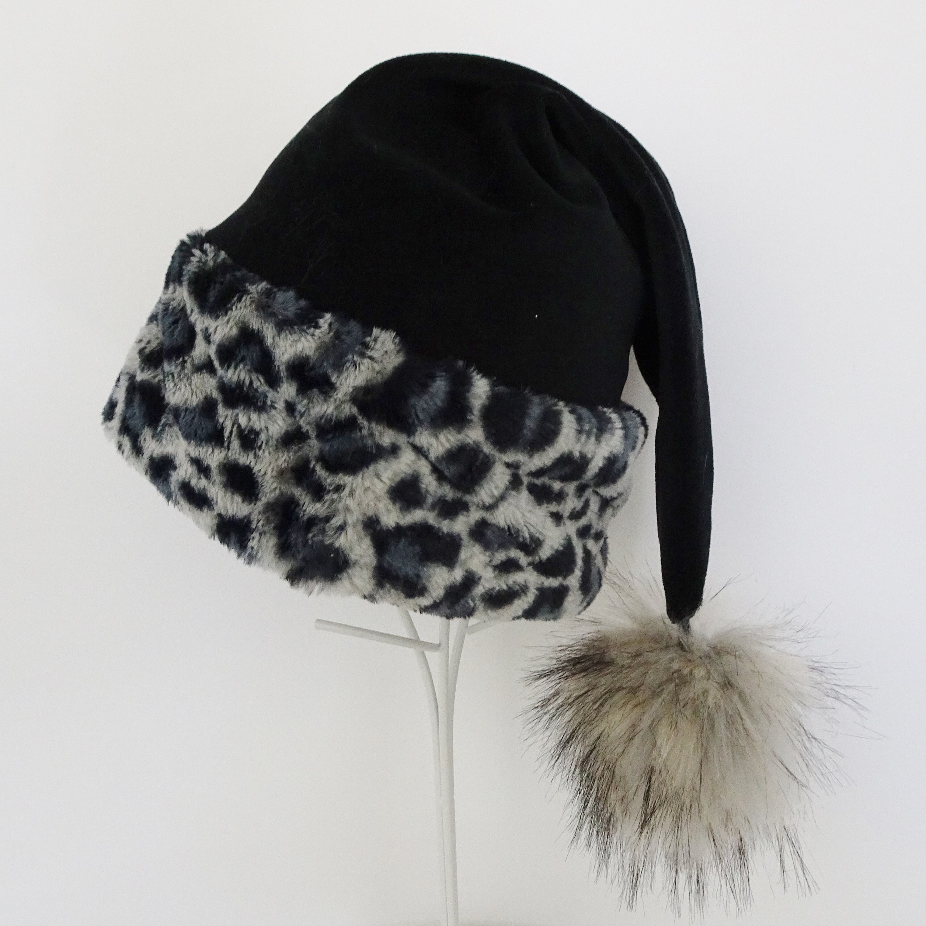 Leopard print christmas hat discount