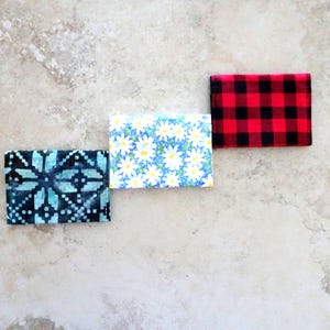 Portefeuille minimaliste - Porte-cartes de visite - Porte-cartes de crédit - Porte-monnaie de poche en tissu - Porte-cartes de crédit à rabat - Porte-cartes cadeau