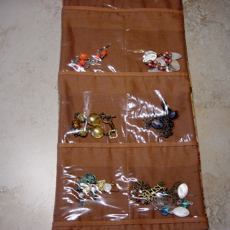 Travel Jewelry Organize Jewelry Wallet Clear Pocket Etsy