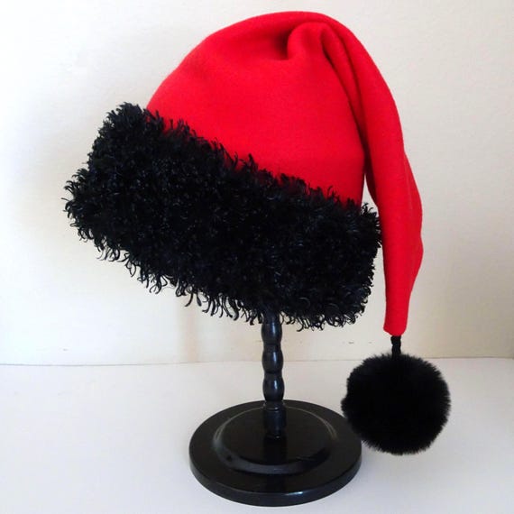 Cappello Di Babbo Natale Rosso Di Peluche: Finiture Bianche Di - Foto 8