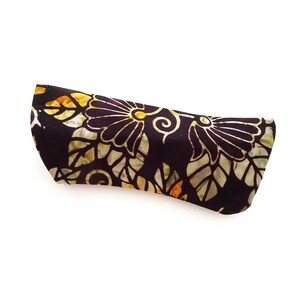 Batik Fabric Eyeglasses Case: Soft Sunglasses Pouch