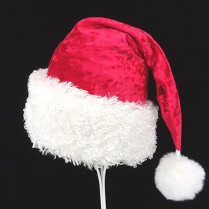 Cappello Da Babbo Natale In Peluche - 2 Pezzi Adulto Unisex - Per Feste E Decorazioni - Foto 3