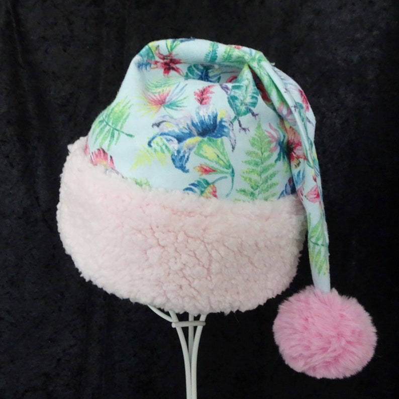 Tropical Santa Hat Beach Christmas Novelty Christmas Hat Etsy