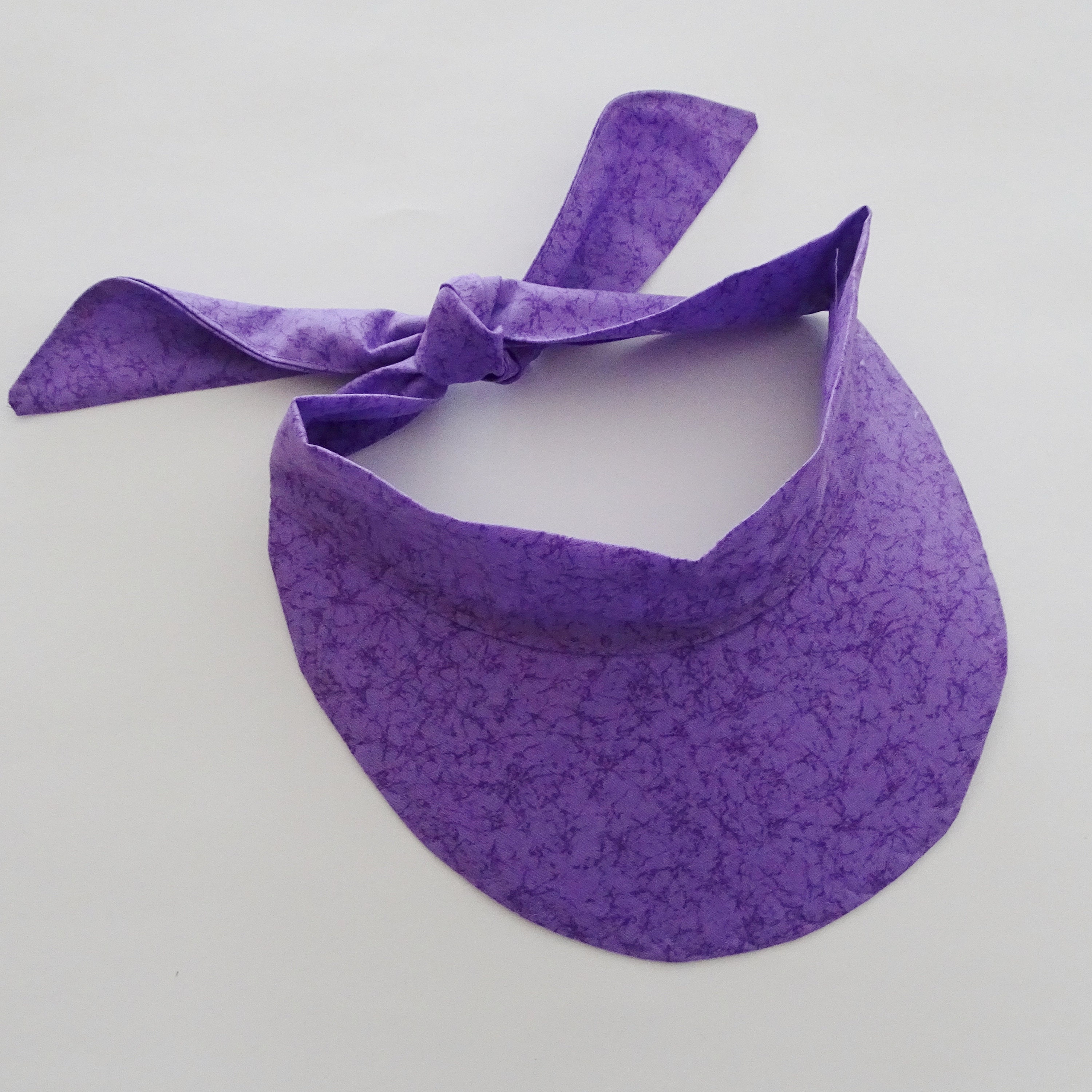 Visor Hairband Lilac Purple Cotton 