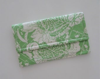 Coupon Organizer - Receipt Organizer - Gift for Mom - Vegetable Fabric Coupon Case - Coupon Category Cards - Organizer Wallet -Coupon Wallet