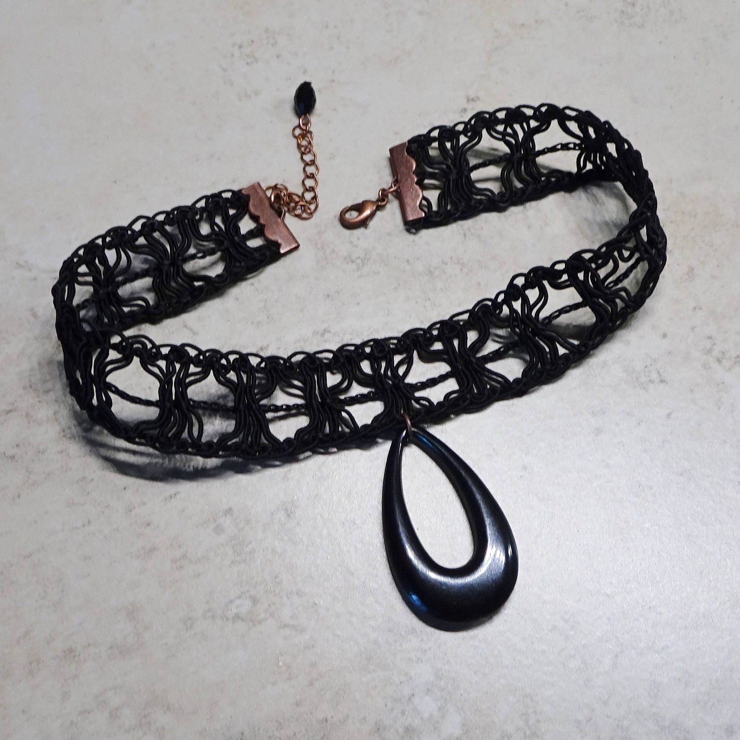 Black Choker Necklace Gothic Hipster Costume Choker - Etsy