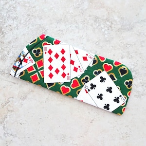 Étui à lunettes, étui à lunettes de soleil, étui à lunettes pour cartes à jouer, plage, étui en tissu pour lunettes de soleil, cadeau pour lecteur de cartes, étui à lunettes