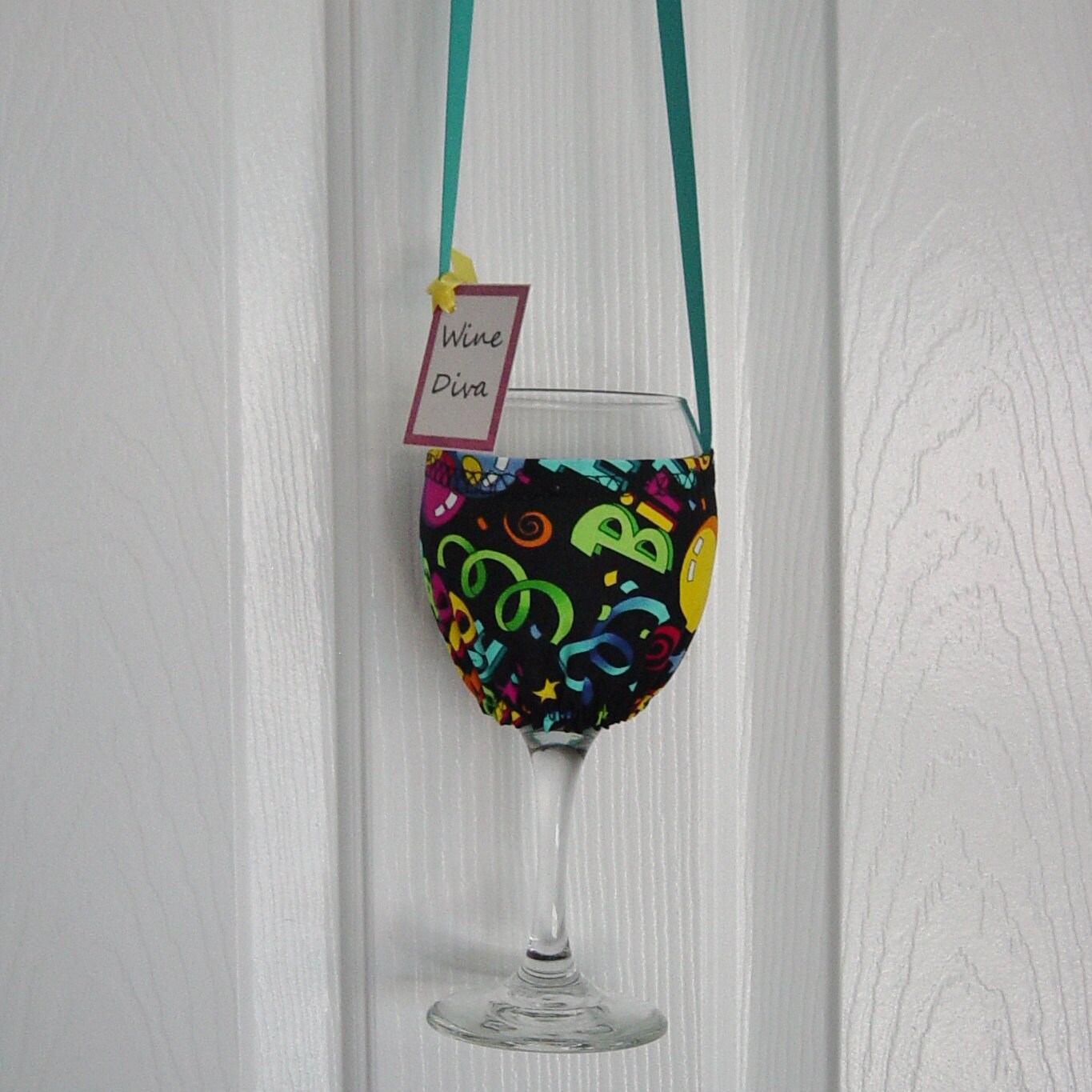 Wine Glass Cozy Necklace Happy Birthday Gift for Wine Etsy