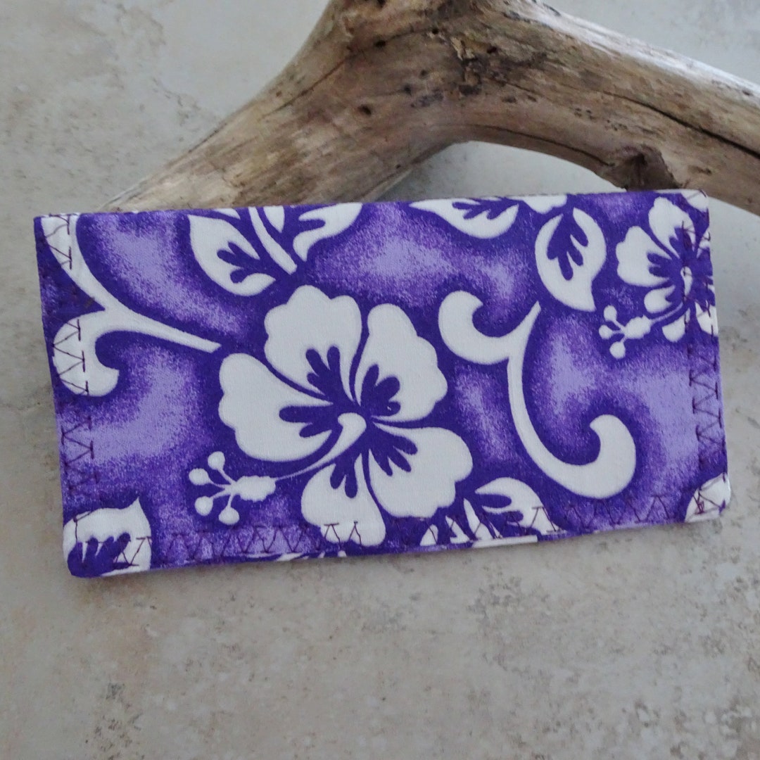 Checkbook Cover Billfold Wallet Tropical Hawaiian Print Etsy