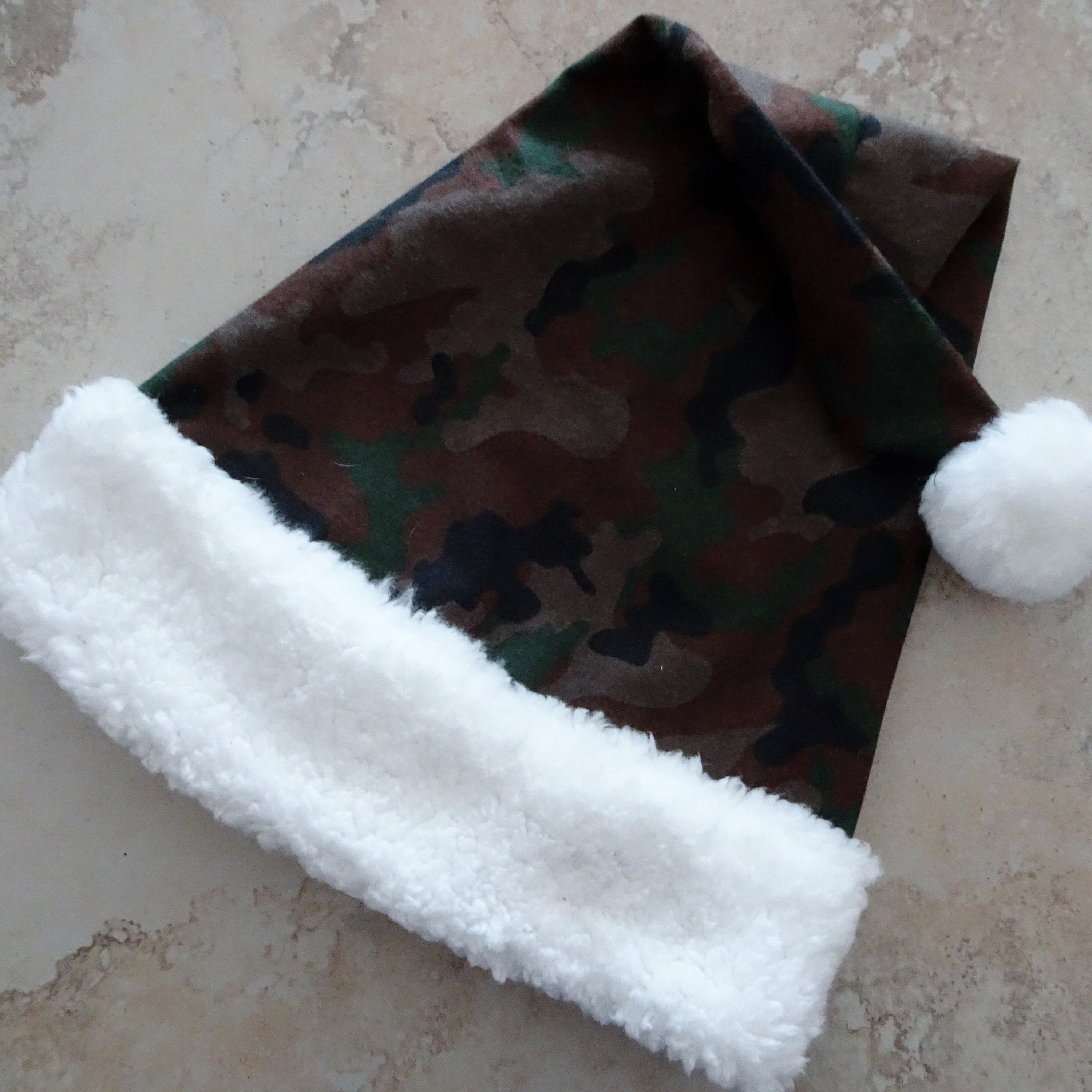 Military Camo Santa Hat Novelty Santa Hat Military | Etsy