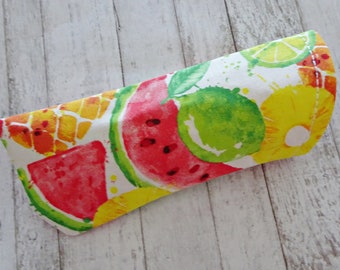 Eyeglass Case, Sunglasses Case, Summer Fruits Fabric Eyewear Case, Case for Sunglasses