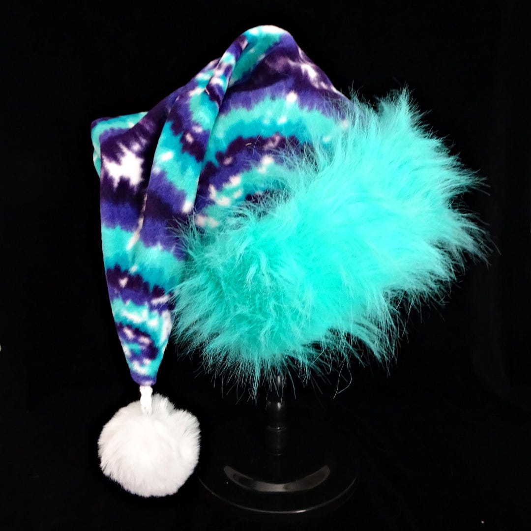 Christmas Party Hat Tie Dye Christmas Santa Hat - Classic  display picture 3