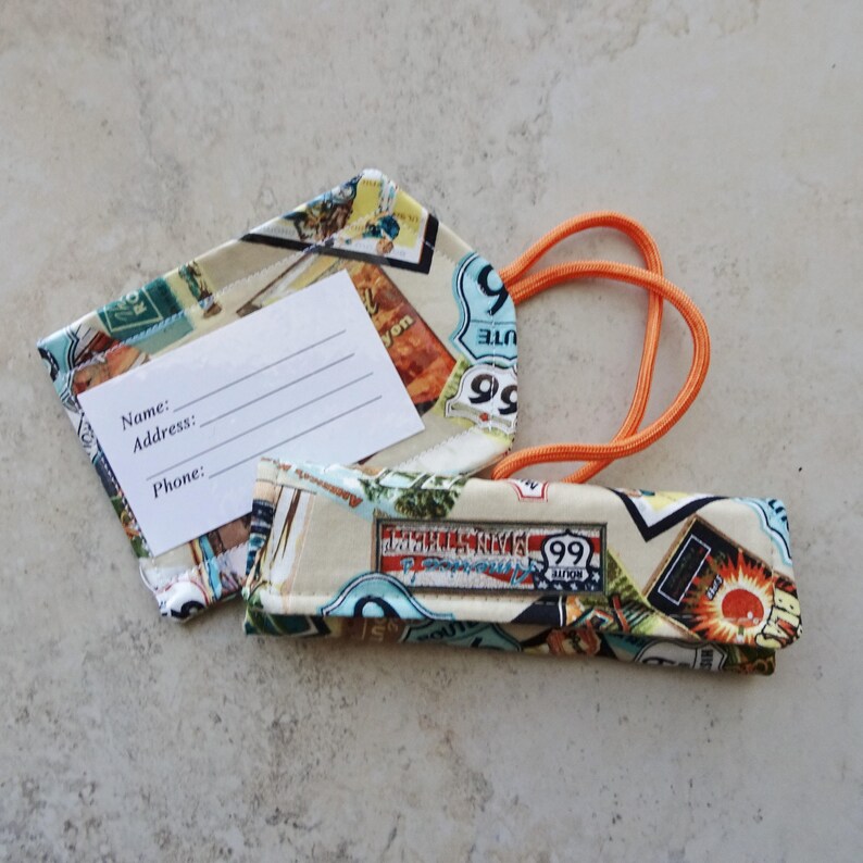 Luggage Tag & Luggage Handle Wrap Travel Gift Set Historic Etsy