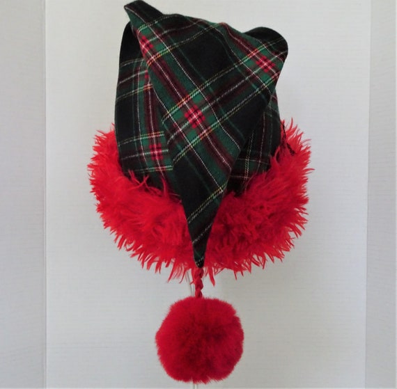 Red and black santa claus hats sale