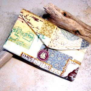 Organizador de joyas de viaje, cartera para guardar joyas, organizador de bolsillo transparente, cartera de viaje de tela con estampado de playa, regalo de viaje, organizador de viaje