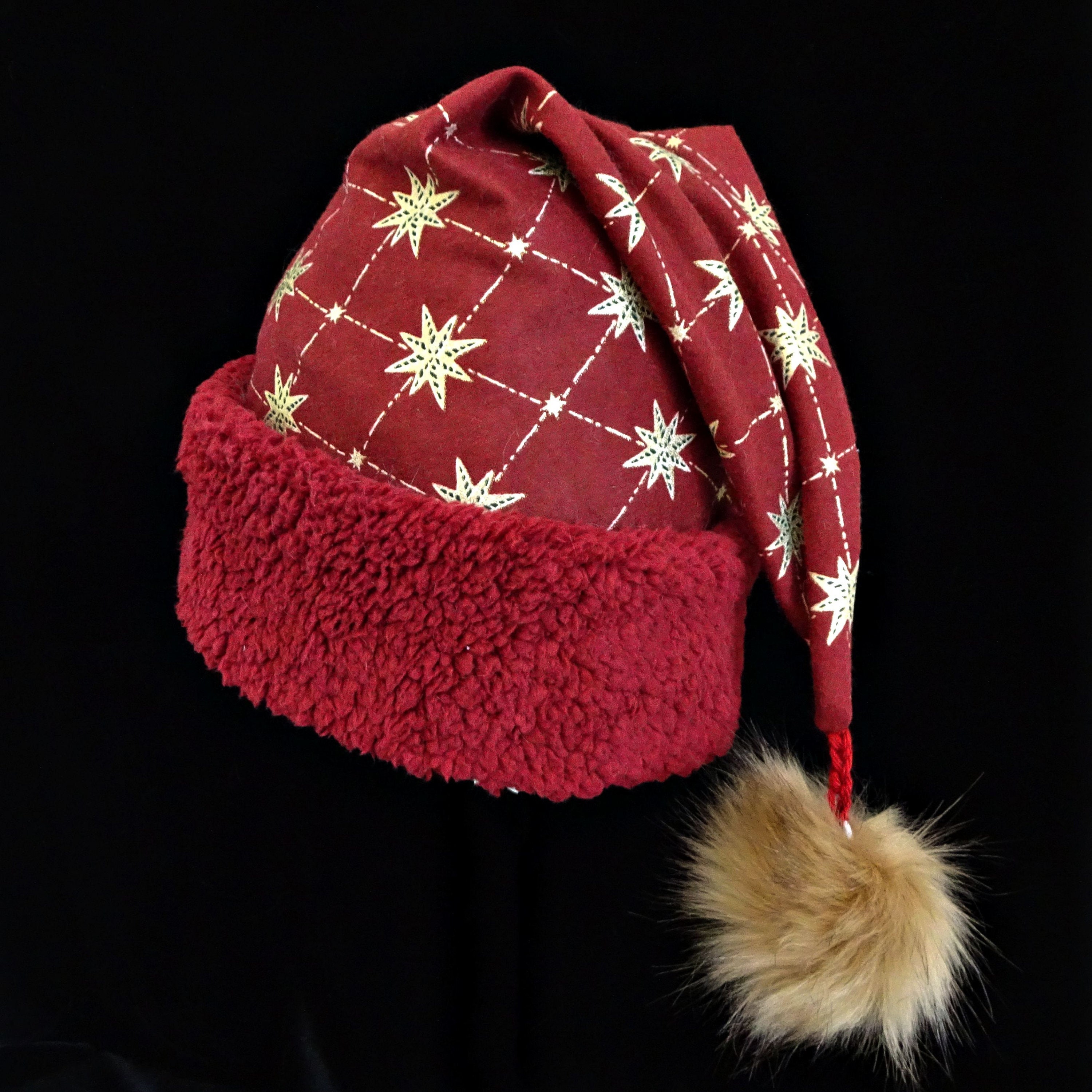 Maroon christmas hat hotsell