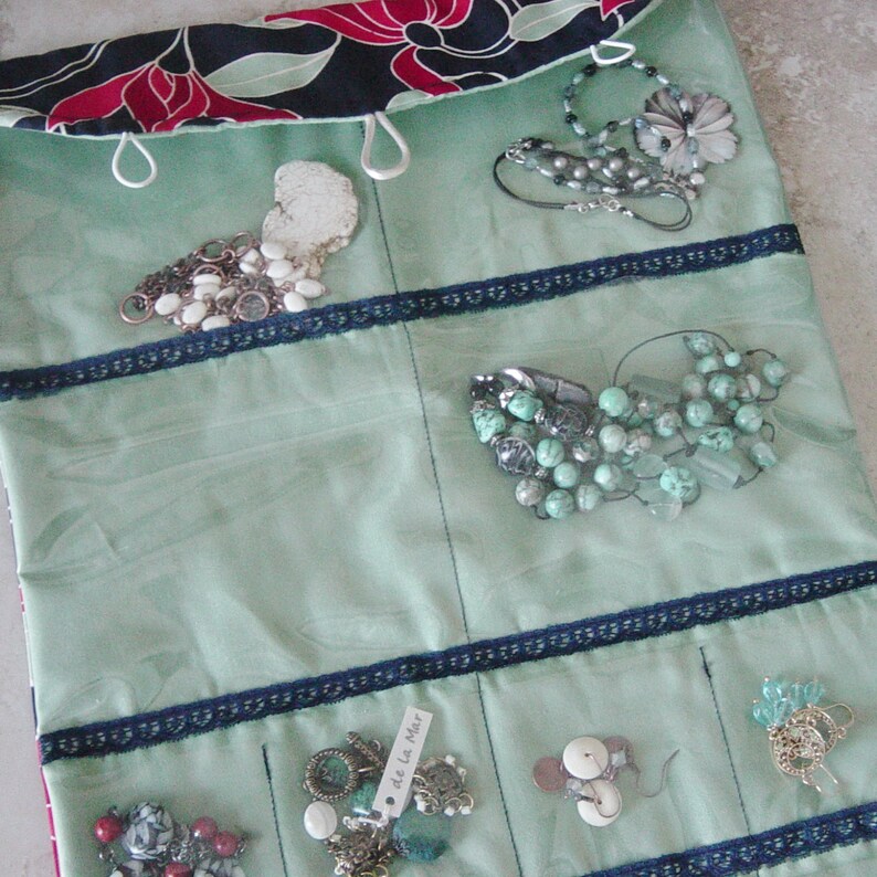 Travel Jewelry Organizer Clear Pockets Travel Organizer Etsy