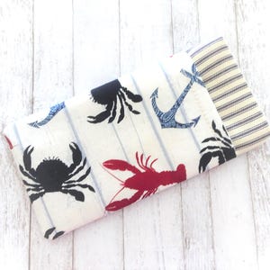 Étui à lunettes à double poche - Étui à lunettes en tissu nautique - Étui en verre pour lunettes de soleil et lecteur - Pochette de rangement pour sac à main