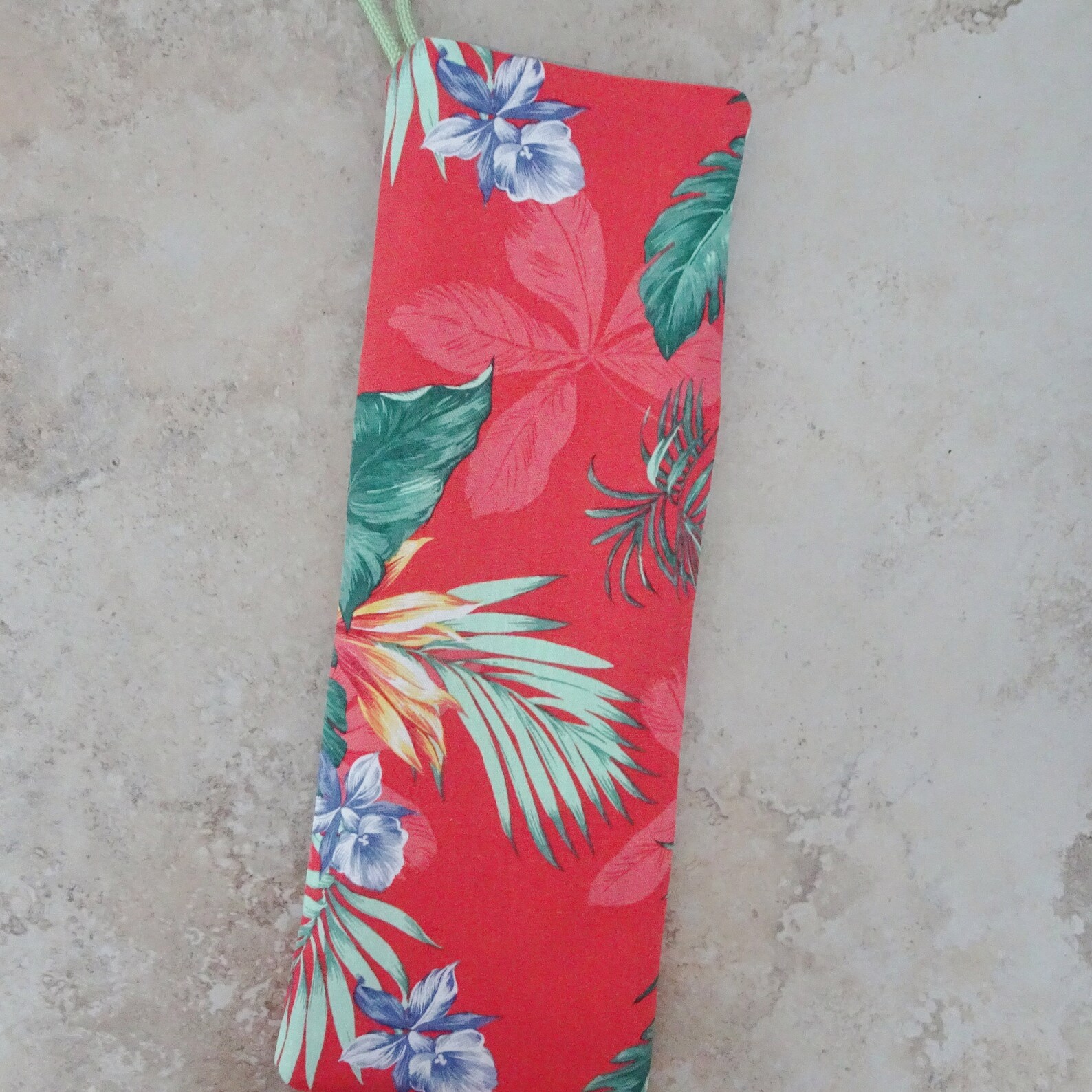 Hair Tool Travel Case Tropical Floral Fabric Flat Iron Pouch Etsy