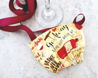 Wine Glass Holder Necklace: Hands-Free Wine Tasting Party Favor