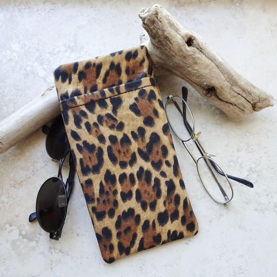 leopard eyeglass case