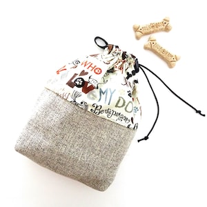 Hunde Leckerli Beutel, Trainingsbeutel, Geschenk für Hundeliebhaber, Liebe meinen Hund Geschenk, Tasche für Hundetraining Leckereien, Hundezubehör, Hunde Kekstasche