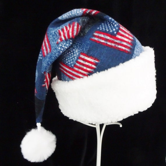 USA Patriotischer Weihnachtsmann Hut American Flag Party Hut