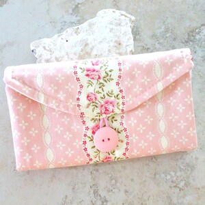 Organizador de joias de viagem - Carteira para guardar joias - Presente de viagem - Bolsos transparentes para viagem - Organizador de joias - Carteira para joias em tecido rosa