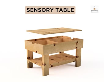 DIY Sensory Table Build Plans: Children's Play Center (PDF)