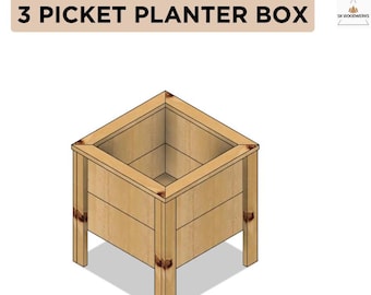 3 Picket Planter Box DIY