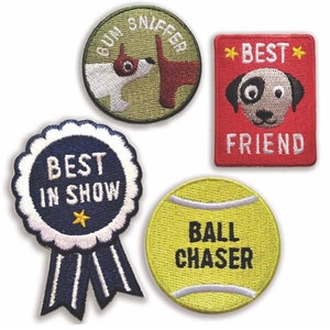 merit patches for dogs  - iron on patches