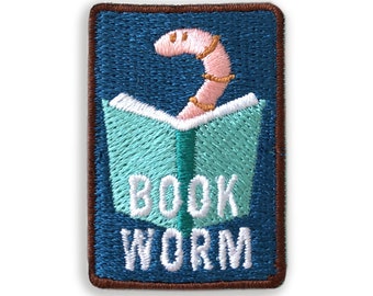 Book Worm merit patch - iron on patch