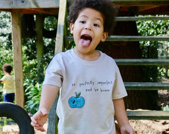 Child's Cotton Screen Printed Perfectly Imperfect T-shirt