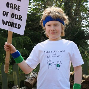 Notice the World child&#39;s screen printed Tee