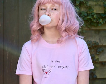 T-shirt en coton sérigraphié Child’s Be Kind