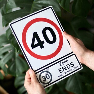節目の誕生日の金属製道路標識 | 40歳の誕生日 | 60歳の誕生日 | 30歳の誕生日 | 50歳の誕生日