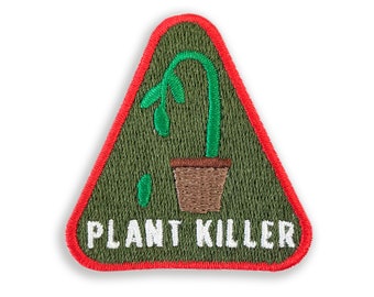 Patch de mérite Plant Killer - fer sur patch