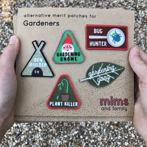Merit Patch Set For Gardeners - five patches from the collection