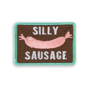 Silly Sausage merit patch - iron on patch