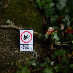 fairy-zone-tiny-metal-road-sign-etsy