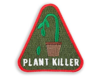plant killer merit patch - iron on patch