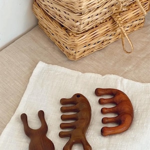 Original handmade rosewood head massage comb, rosewood massage comb, head blood-activating and blood-removing comb, Mother&#39;s Day gift