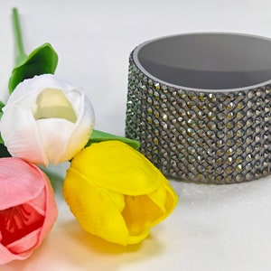 Stanley Cup gray Diamond Silicone Accessories, Stanley Boots Water Diamond Roller Boots Accessories, Sparkling Roller Boots