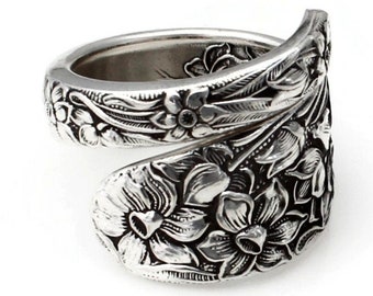 Wrapped Spoon Ring Flower Festival  1930's