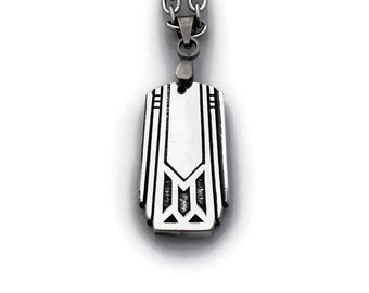 Friendship Necklace Unique Pendant Silverware Jewelry Art Deco Pendant Necklace Gift For Her 1932