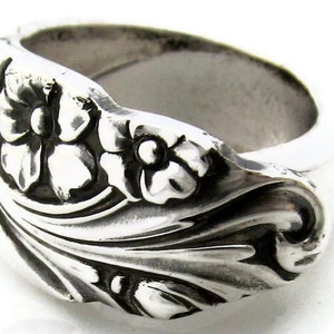 Spoon Ring Evening Star Vintage Silverware image 1